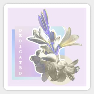 Soft flowers lilium print Magnet